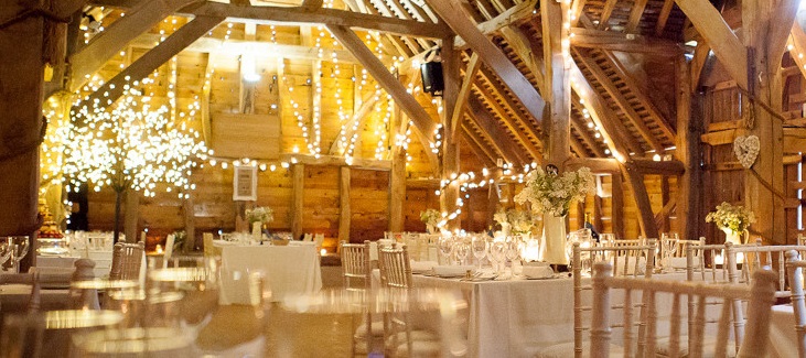 Indoor Wedding Gildings Barn